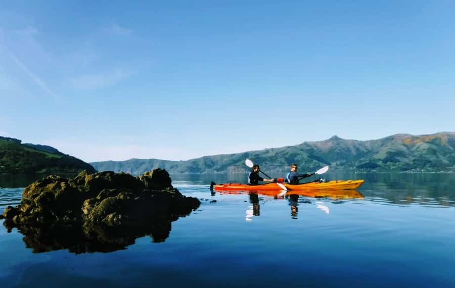 Akaroa: Akaroa Marine Reserve Sea Kayaking Tour - Meeting your guide opposite the bowling club