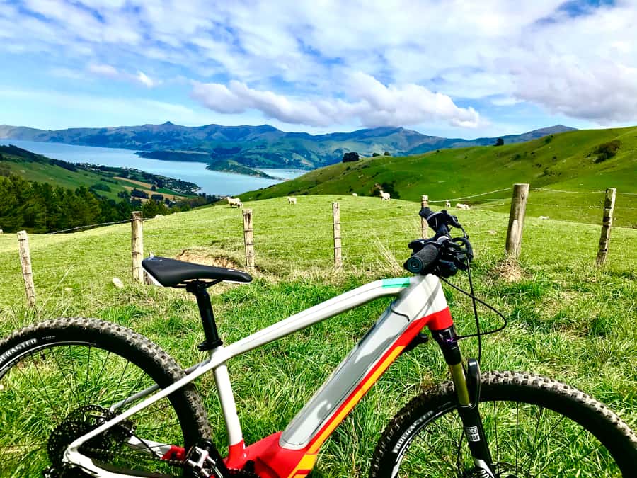 Akaroa Explorer: Guided Electric Mountain Bike Tour - Coastal roads, moderate climbs, and wide views
