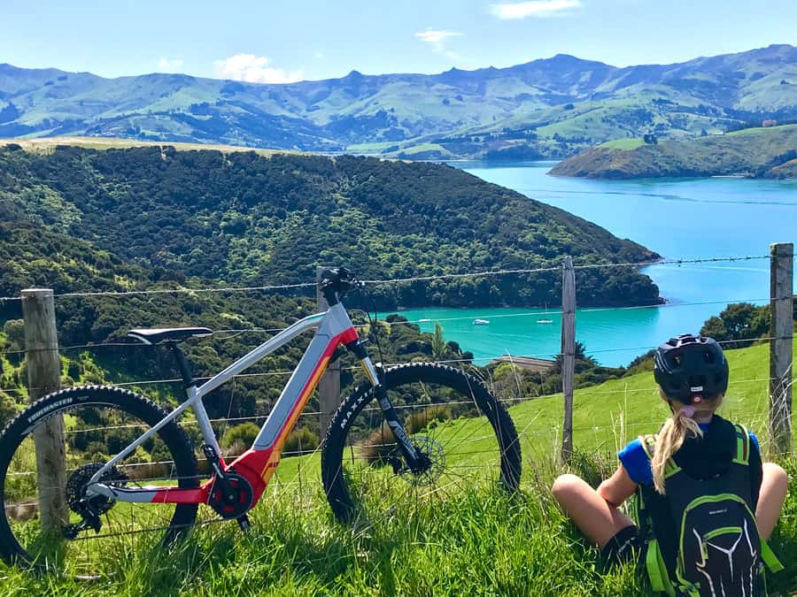 Akaroa: Guided Electric Mountain Bike Tour-Lava Loop - Getting comfortable on the Scott or Trek e-bike