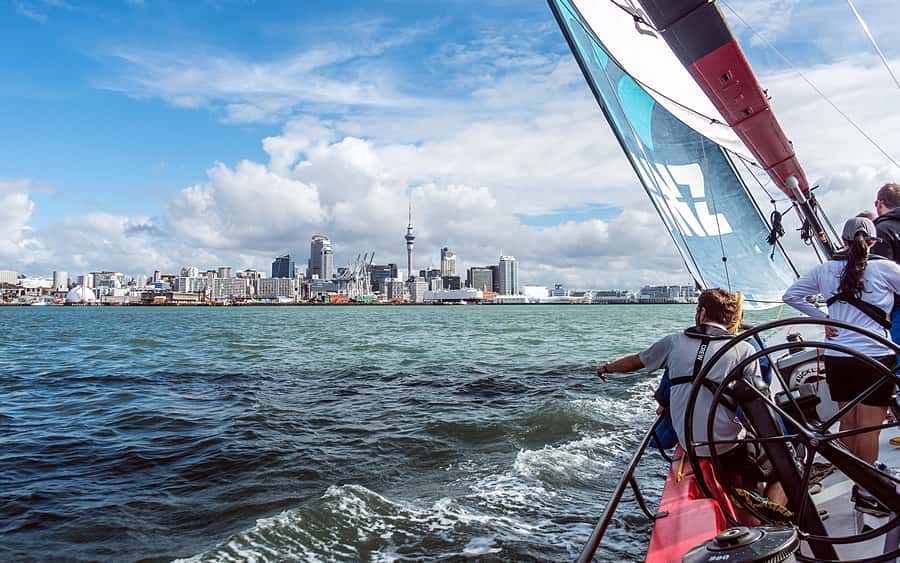 America’s Cup 2-Hour Sailing Experience Waitemata Harbour - Steering, grinding, and working as a crew