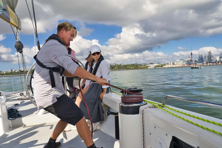 America’s Cup 2-Hour Sailing Experience Waitemata Harbour - The crew and the feel onboard