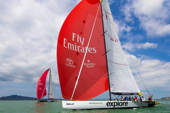 America's Cup Sailing on Auckland's Waitemata Harbour - The best part: choosing your role on the boat