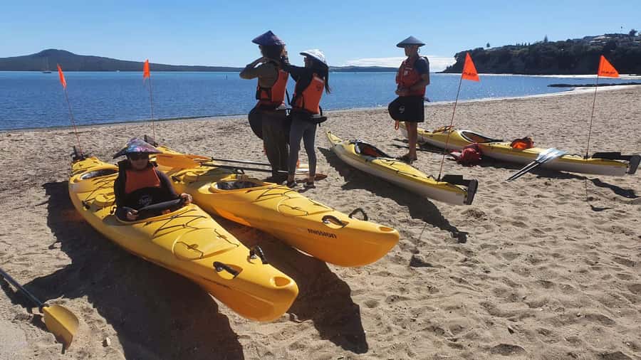 Auckland: Browns Island (Motukorea) Sea Kayak Tour - Reaching Browns Island and walking the volcanic cone