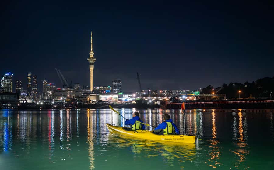 Auckland: City Lights Night Kayak Tour - Starting at Z Pier in St Mary’s Bay