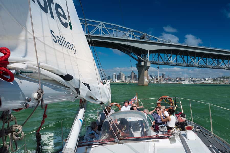 Auckland Harbour 1.5-Hour Sailing Cruise - Devonport and Auckland from offshore