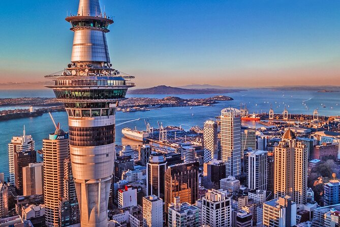 Auckland Highlight Fullday City Tour - Mount Eden: Auckland from a volcanic rim