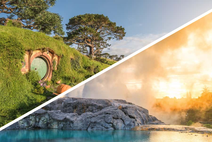 Auckland: Hobbiton and Rotorua Day Tour including Te Puia - Waikato, Tīrau, and the road south