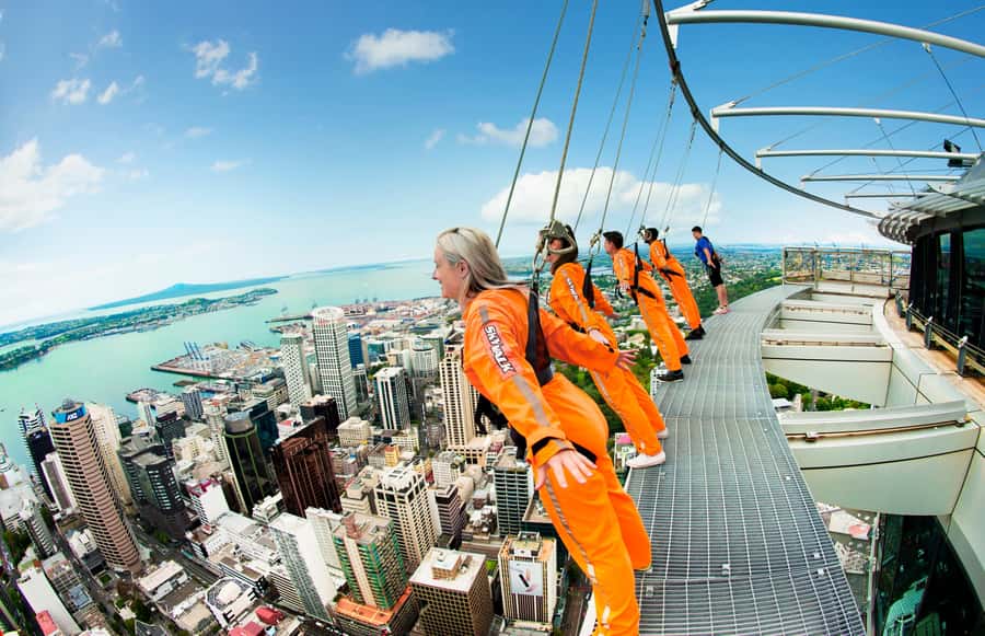 Auckland: Sky Tower SkyWalk - 192m High Edge Walk - The First Circuit and Auckland’s Open-Air Views