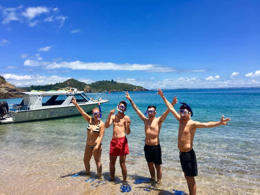 Bay of Islands: 4.5 Hour Day Cruise and Island Getaway Tour - A small boat view of the Bay of Islands