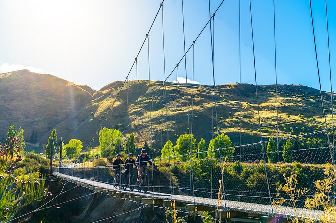 Bike The Wineries (3/4 Day) - Ride Through Queenstown Vineyards - Crossing Kawarau Suspension Bridge