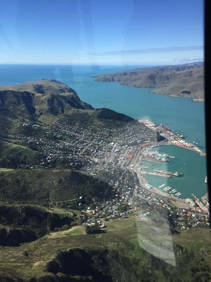 Christchurch: 20-Minutes City Helicopter Flight - Crossing toward Banks Peninsula and Lyttelton
