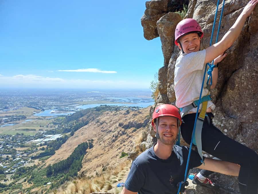 Christchurch: Full or Half-Day Rock Climbing Tour with Guide - Evans Pass and the view over the harbour