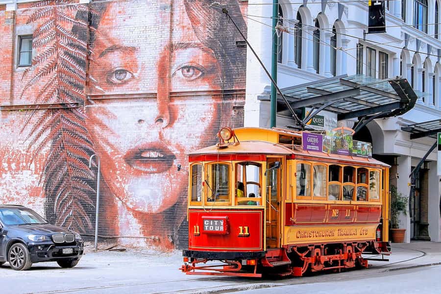 Christchurch: Hop-On Hop-Off Tour by Vintage Tram - Cathedral Junction and the central city