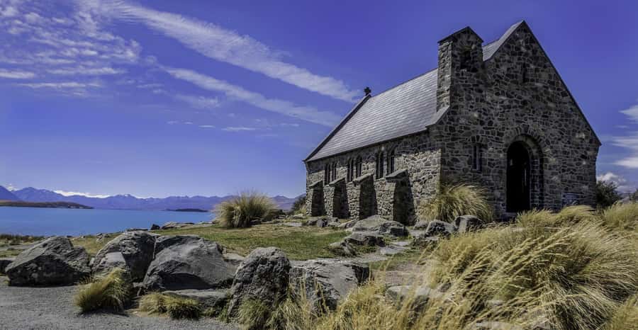 Christchurch: to Queenstown via Mt Cook 1 Way Tour - Lake Tekapo and the Church of the Good Shepherd