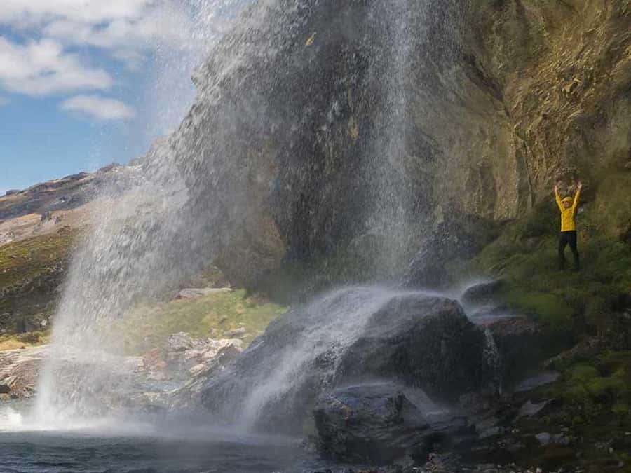 Earnslaw Burn Glacier & Waterfalls | 45 mins from Glenorchy - The hanging Earnslaw Glacier up close