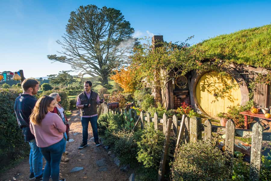 From Auckland: Hobbiton and Waitomo Day Tour with Lunch - At a glance
