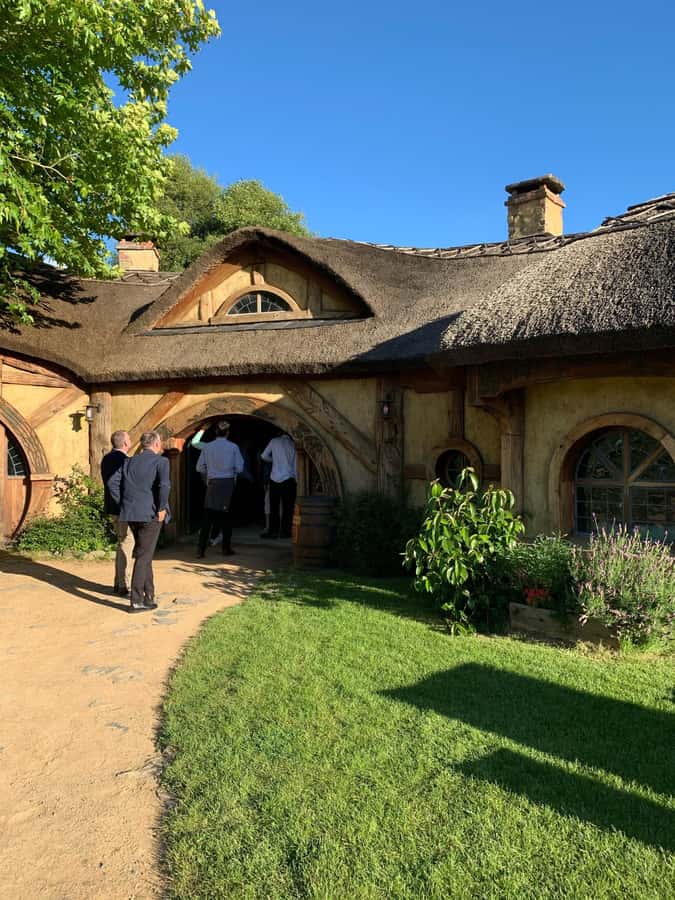 From Auckland: Hobbiton Movie Set - Private Tour - A toast at the Green Dragon Inn