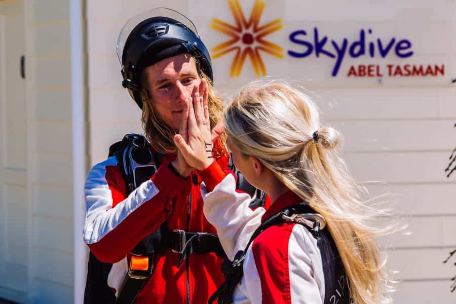 From Motueka: Abel Tasman Tandem Skydive Experience - The jump and the parachute ride