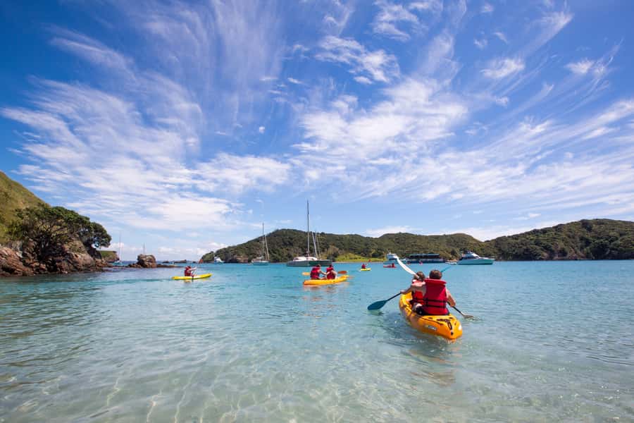 From Paihia: The Rock Adventure Overnight Cruise - Snorkeling, swimming, and collecting kai moana