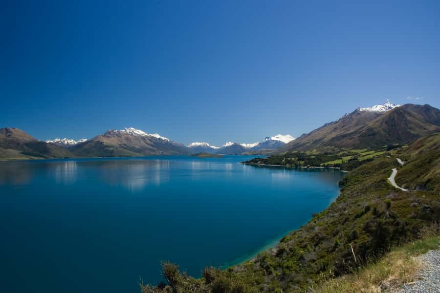 From Queenstown: Lord Of The Rings Tour to Glenorchy - Glenorchy’s wharf and red shed