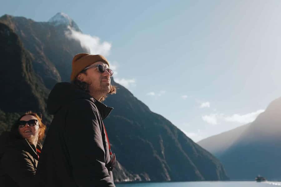From Queenstown: Milford Sound Coach, Cruise, Scenic Flight - Cruising the full length of Milford Sound