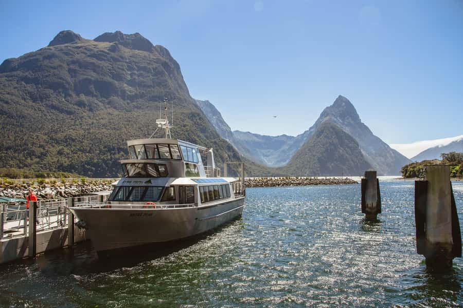 From Queenstown: Milford Sound Cruise and Scenic Drive - Boarding the two-hour Milford Sound cruise