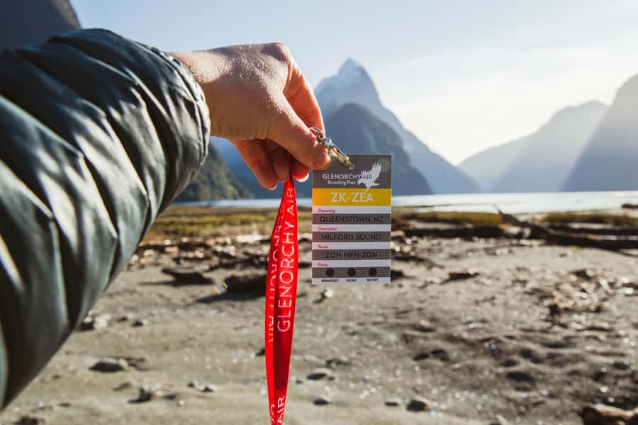 From Queenstown: Milford Sound Scenic Flight & Nature Tour - Crossing Fiordland and descending into Milford Sound