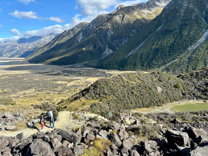 From Queenstown: Mt Cook & Tasman Glacier Viewpoint Day Tour - Kawarau Gorge and the Roaring Meg stop