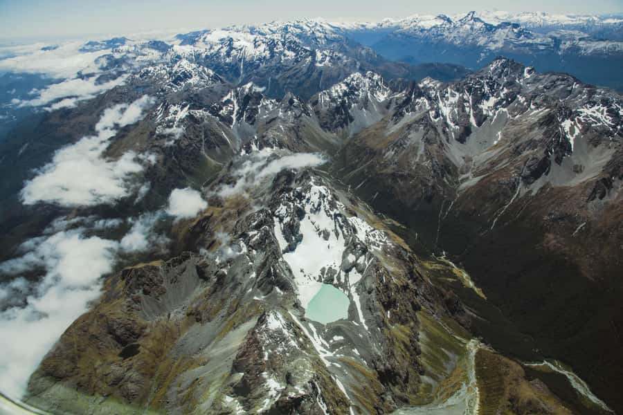 From Queenstown: Scenic Flight to Milford Sound - The Southern Alps and the Milford Track