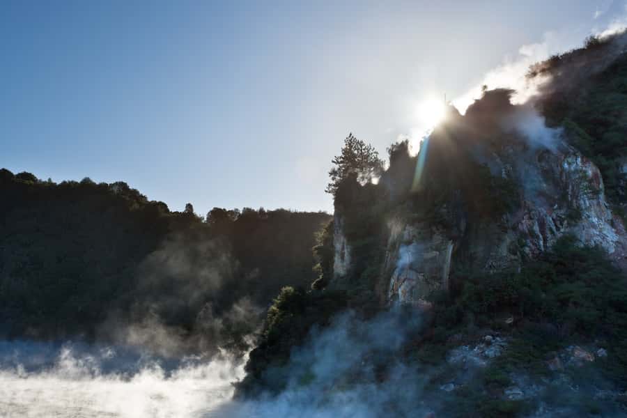 From Rotorua: Wai O Tapu & Waimangu Eco Thermal Morning Tour - Wai-O-Tapu: bright colours and boiling mud