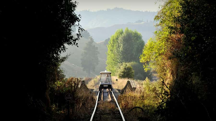 From Taumarunui: The Republic Rail Cart Adventure - Starting at Okahukura after the motel shuttle