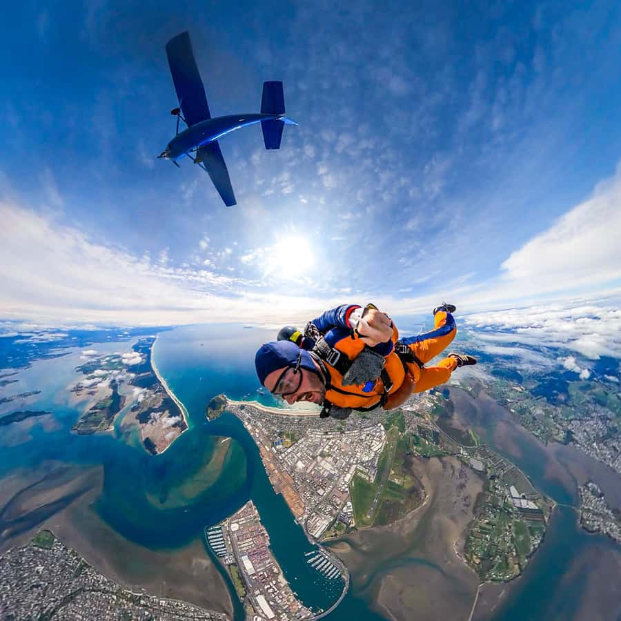 From Tauranga: Skydive over Mount Maunganui - Arriving at Skydive Tauranga