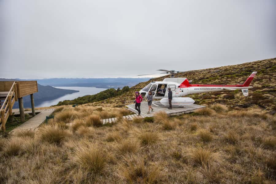 From Te Anau: Full Day Kepler Track Guided Heli-Hike - Leaving Te Anau and taking to the air