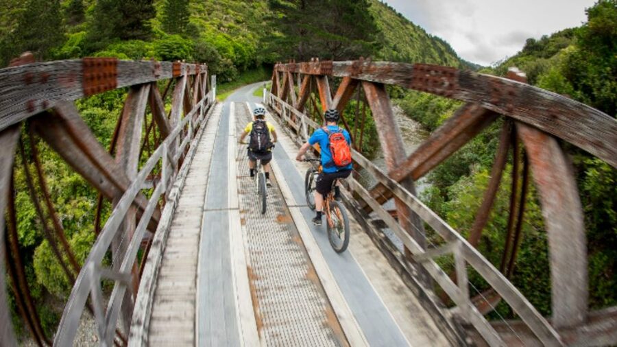 From Wellington: Remutaka Rail Trail eBike Tour - The narrow two-kilometre section