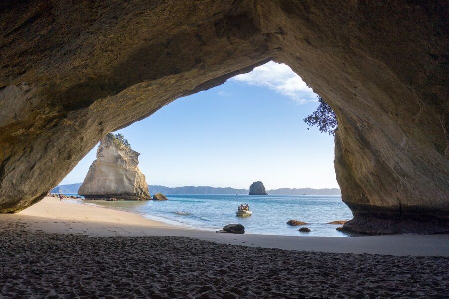 From Whitianga: Cathedral Cove Cruise with Snorkeling - Leaving Whitianga Wharf for Mercury Bay