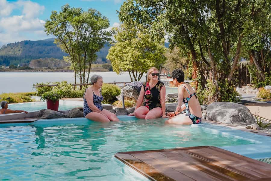 Geothermal Mineral Baths Experience: Pavilion Pools for 12+ - Rachel Spring pools and their softer skin feel