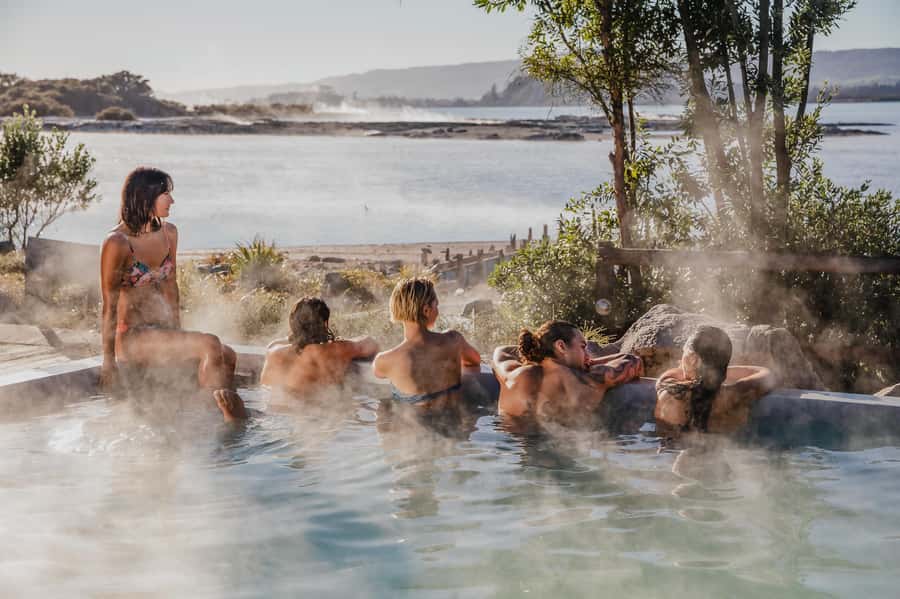 Geothermal Mineral Baths Experience: Pavilion Pools for 12+ - The foot reflexology walk