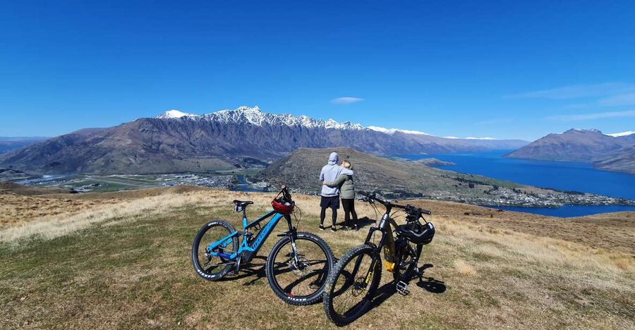Guided Mountain E-bike Tour - Ride to the Sky - Climbing toward Grant Peak