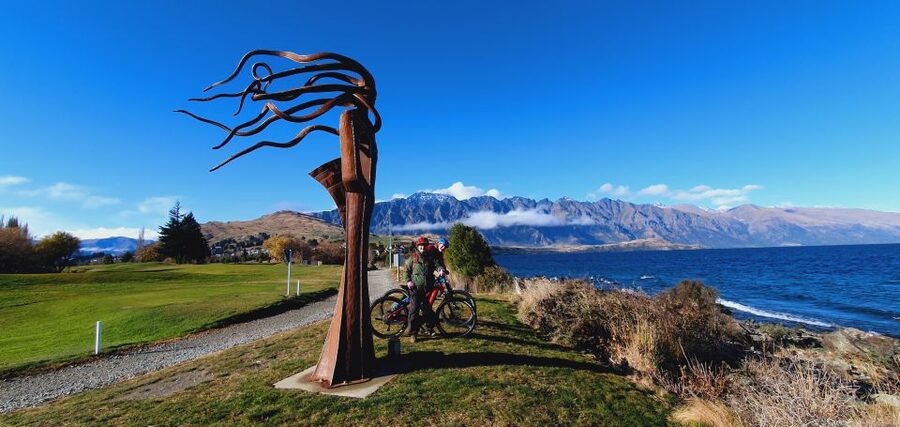 Guided Scenic E-bike Tour - Ride to the Lake - Outdoor sculptures tucked into the natural setting