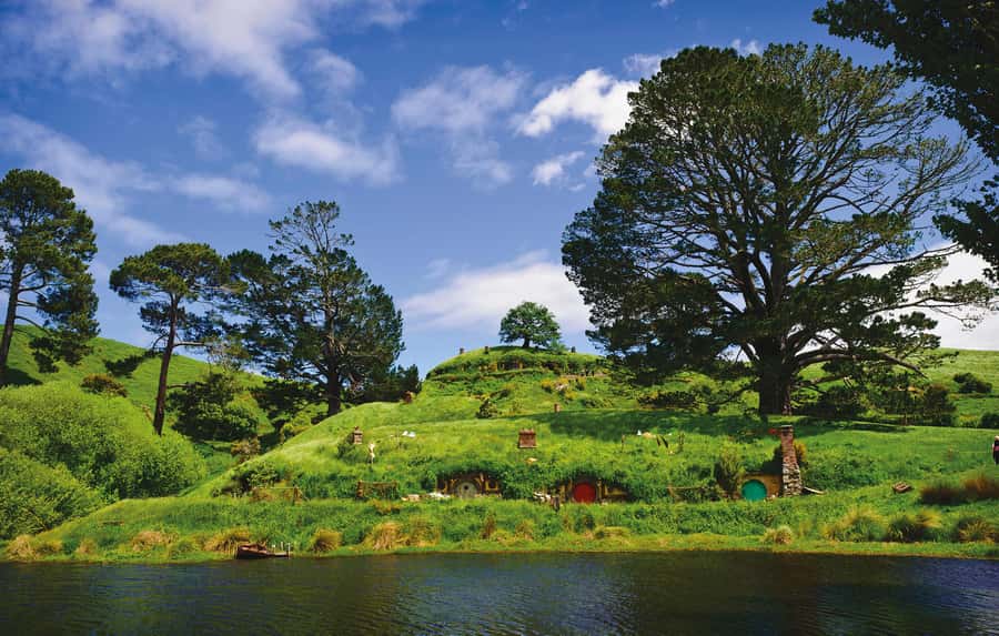 Hobbiton Movie Set & Te Puia Geothermal Valley Private Tour - Hobbiton’s round doors and movie-made countryside