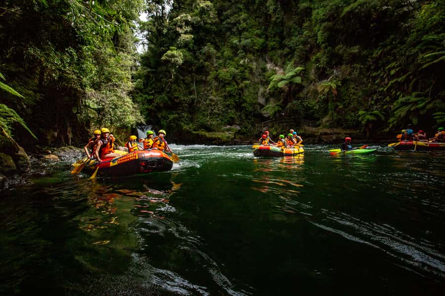 Kaituna River and Tutea Falls Whitewater Rafting - Warm water, winter gear, and the practical comfort level