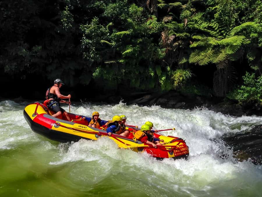 Kaituna River and Tutea Falls Whitewater Rafting - Getting fitted out before the river