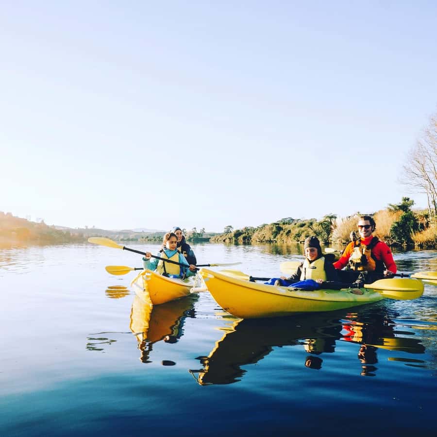 Lake Karapiro: Evening Kayak Glowworm Tour - The dark paddle back to base