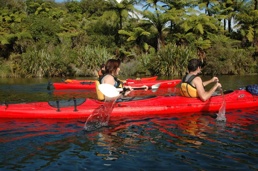 Lake Rotoiti & Hot Pools Guided Kayak - Setting Out From Rotorua to Lake Rotoiti