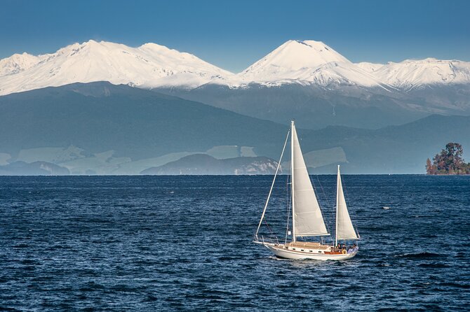 Maori Rock Carvings Eco Sailing Taupo - A swim in the lake, weather permitting
