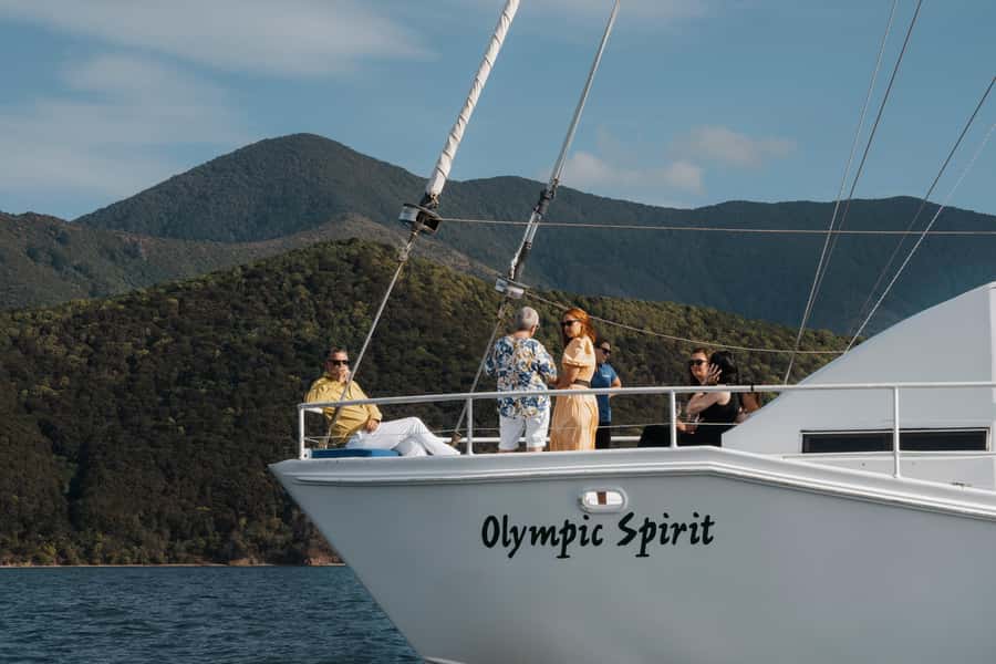 Marlborough Sounds: Greenshell Mussel Cruise - Cruising through Queen Charlotte Sound