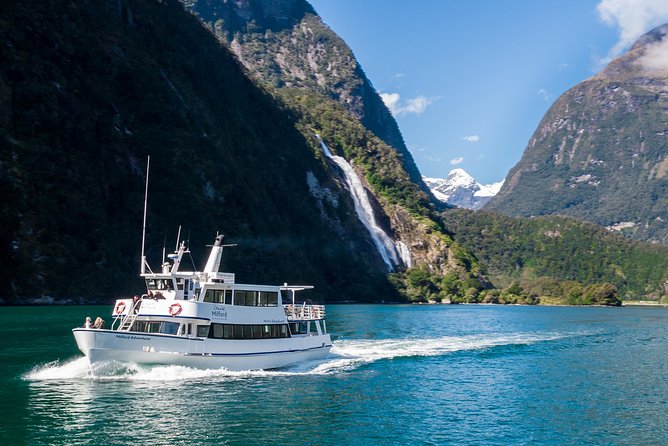 Milford Sound Cruise - Copper Point, Fairy Falls, and Bridal Veil Falls