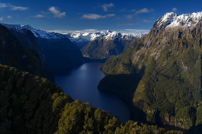 Milford Sound Earnslaw Burn Helicopter Tour from Queenstown - Milford Sound from the air