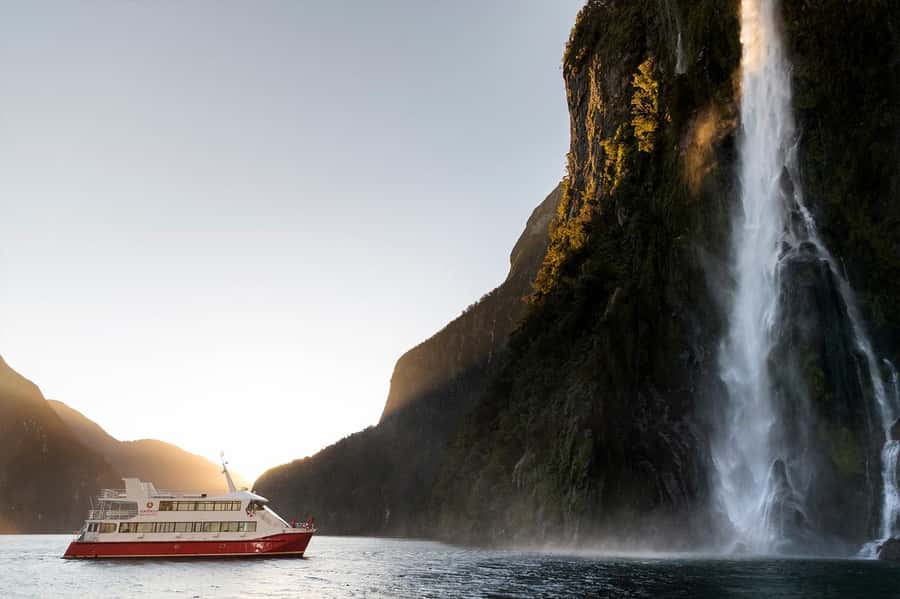 Milford Sound: Nature Cruise & Milford Track Walk - Milford Sound from the catamaran