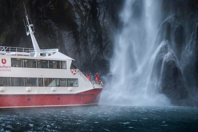 Milford Sound Nature Cruise with Southern Discoveries - Lady Bowen Falls and the power of falling water